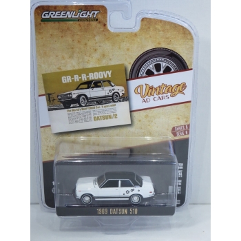 Greenlight 1:64 Datsun 510 1969 white